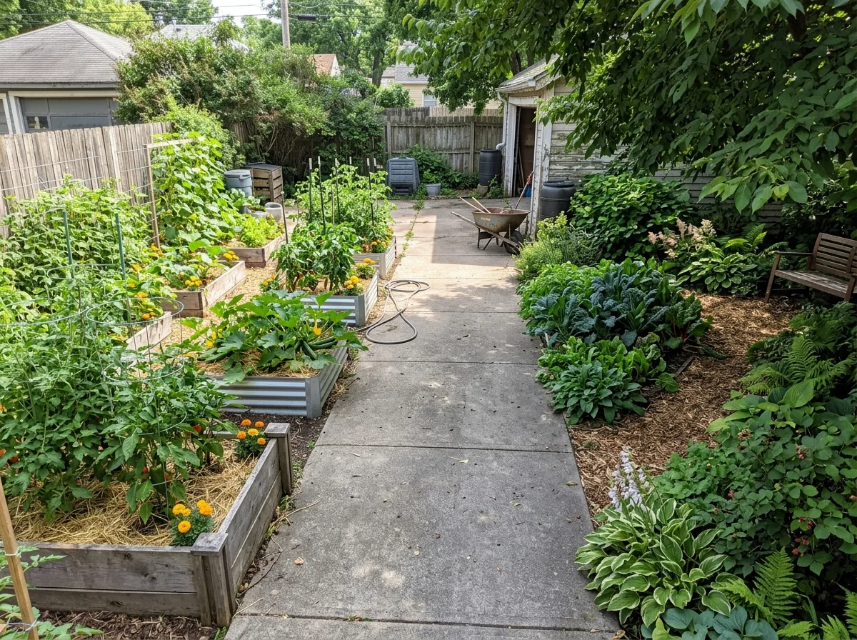14. The Yard Split by an Existing Path or Driveway