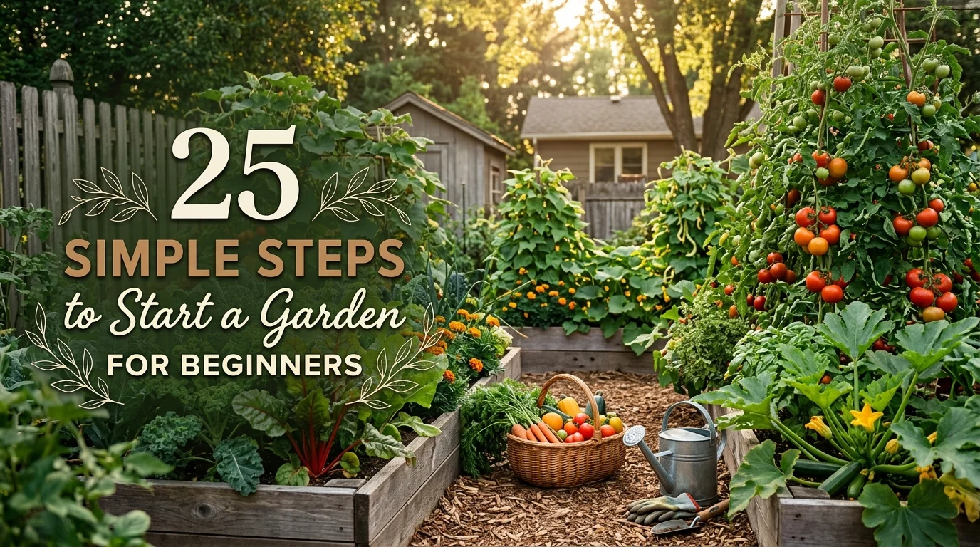 Featured image for 25 Simple Steps to Start a Garden for Beginners