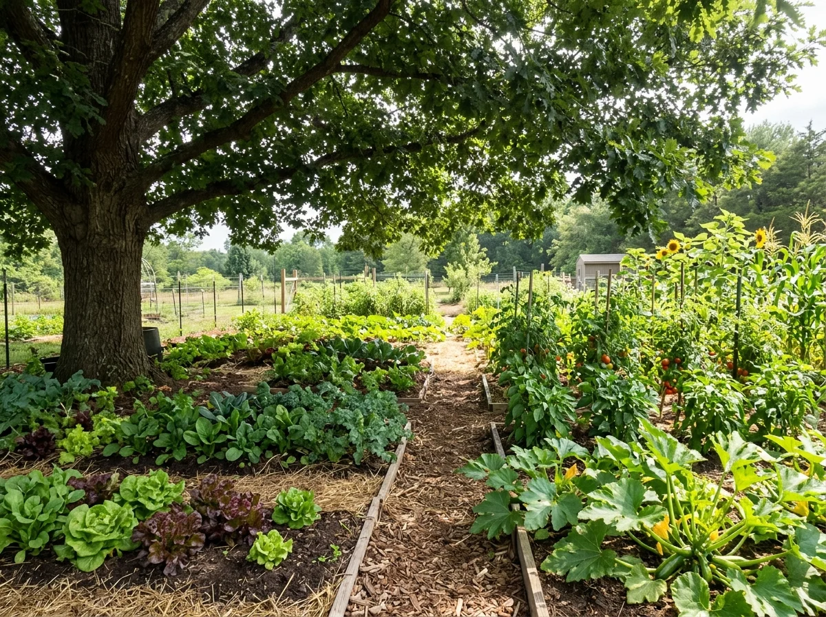 8. The Yard with a Large Shade Tree