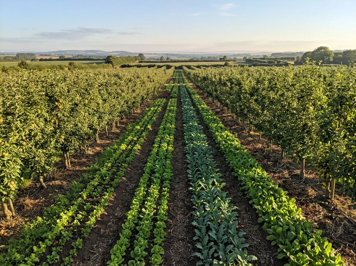 12. Alley Cropping With Fruit Trees