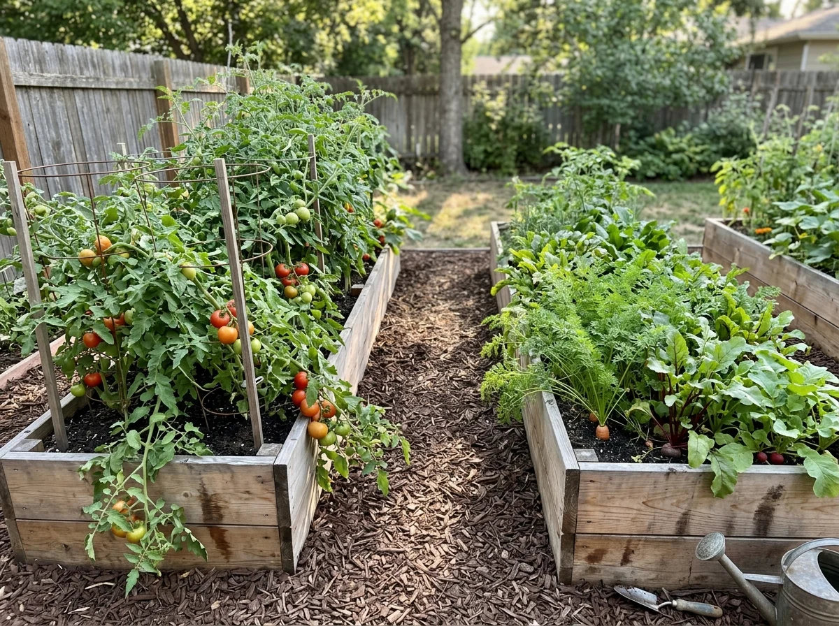 1. Classic Raised Bed Rows