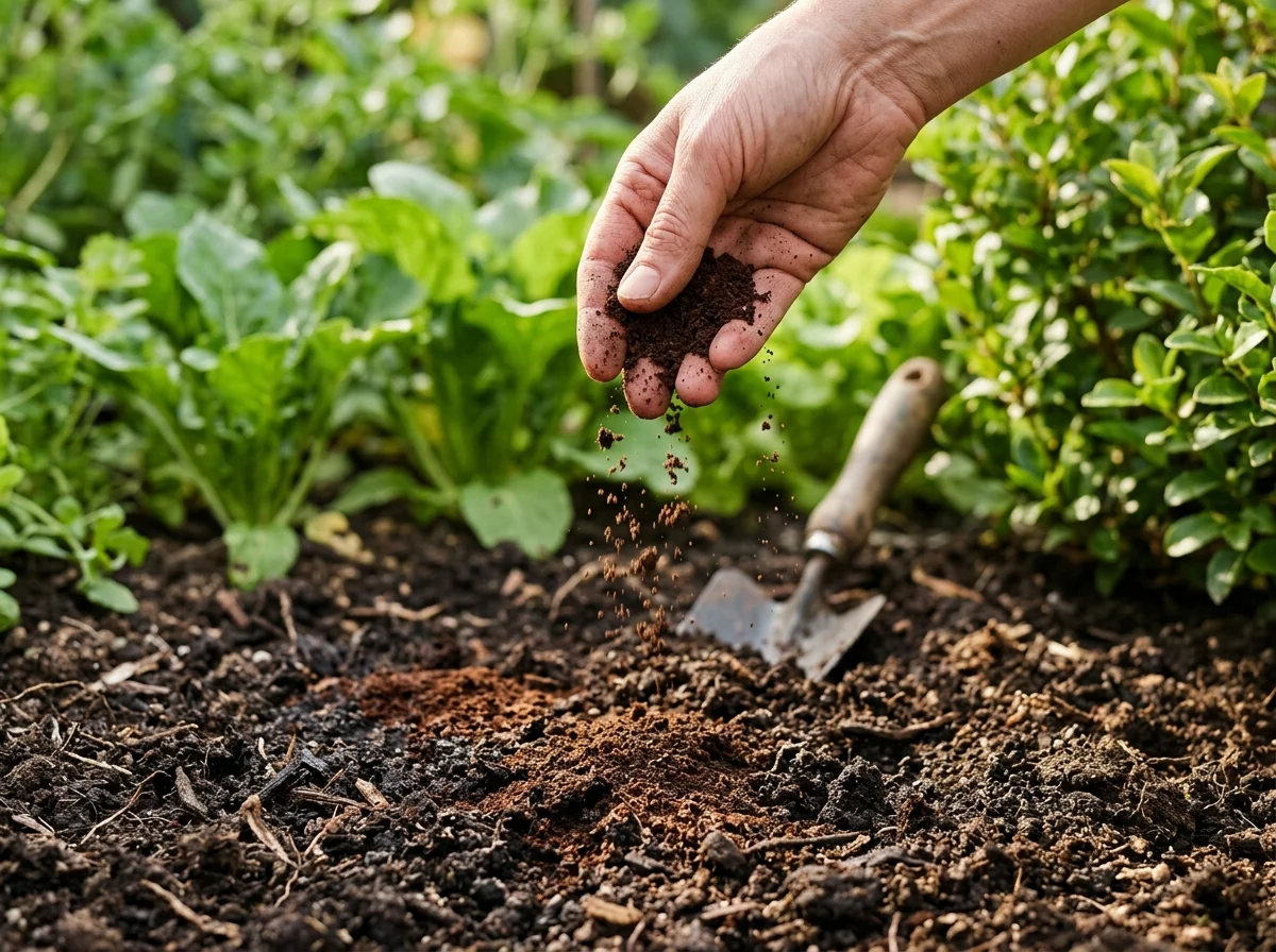 5. Coffee Grounds Soil Amendment