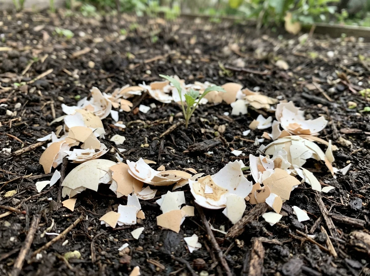 13. Crushed Eggshell Slug Barrier