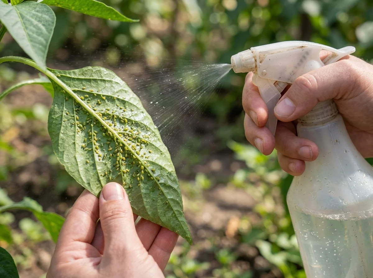 14. Dish Soap Aphid Spray