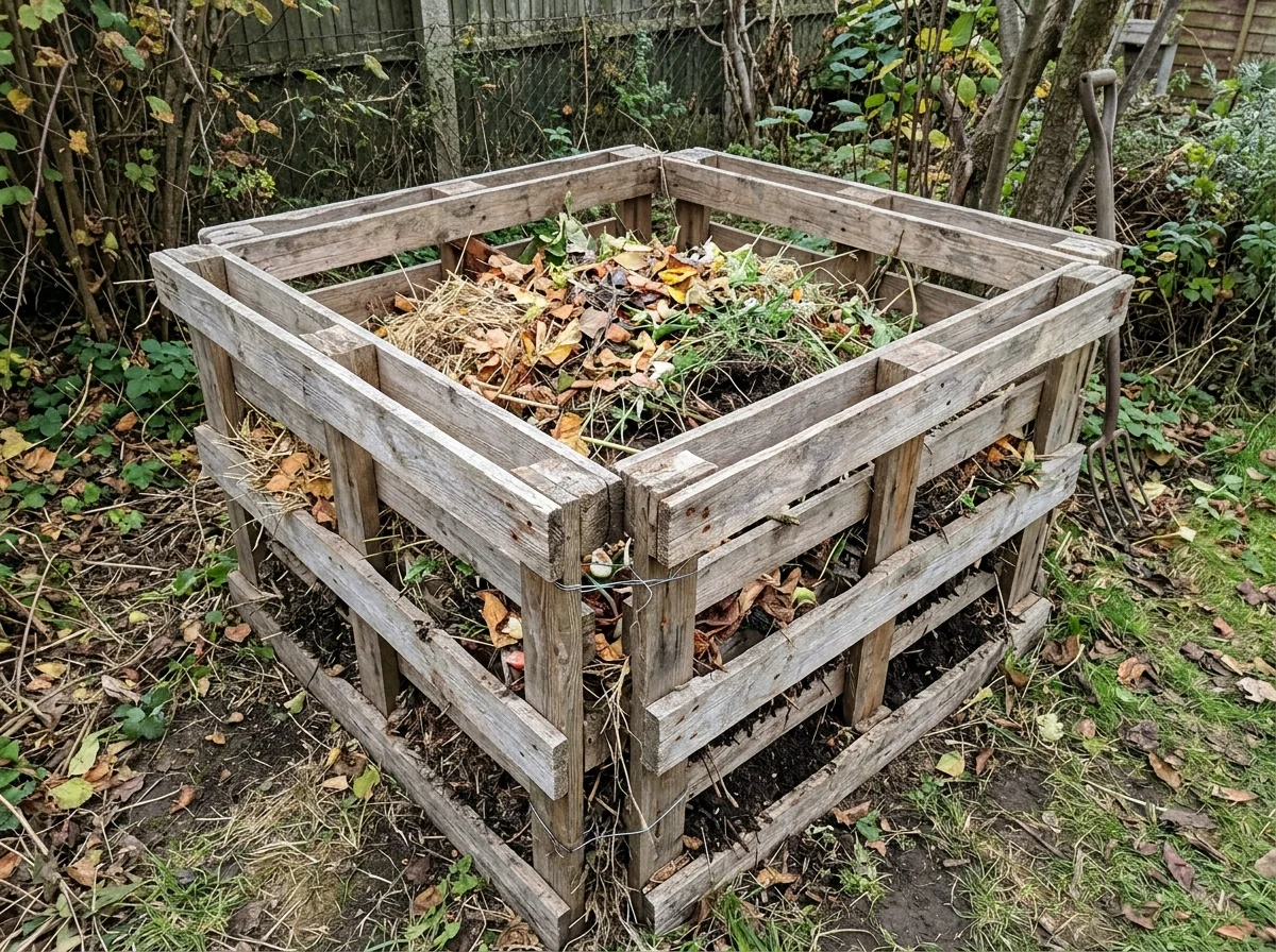 21. Free Wood Pallet Compost Bin
