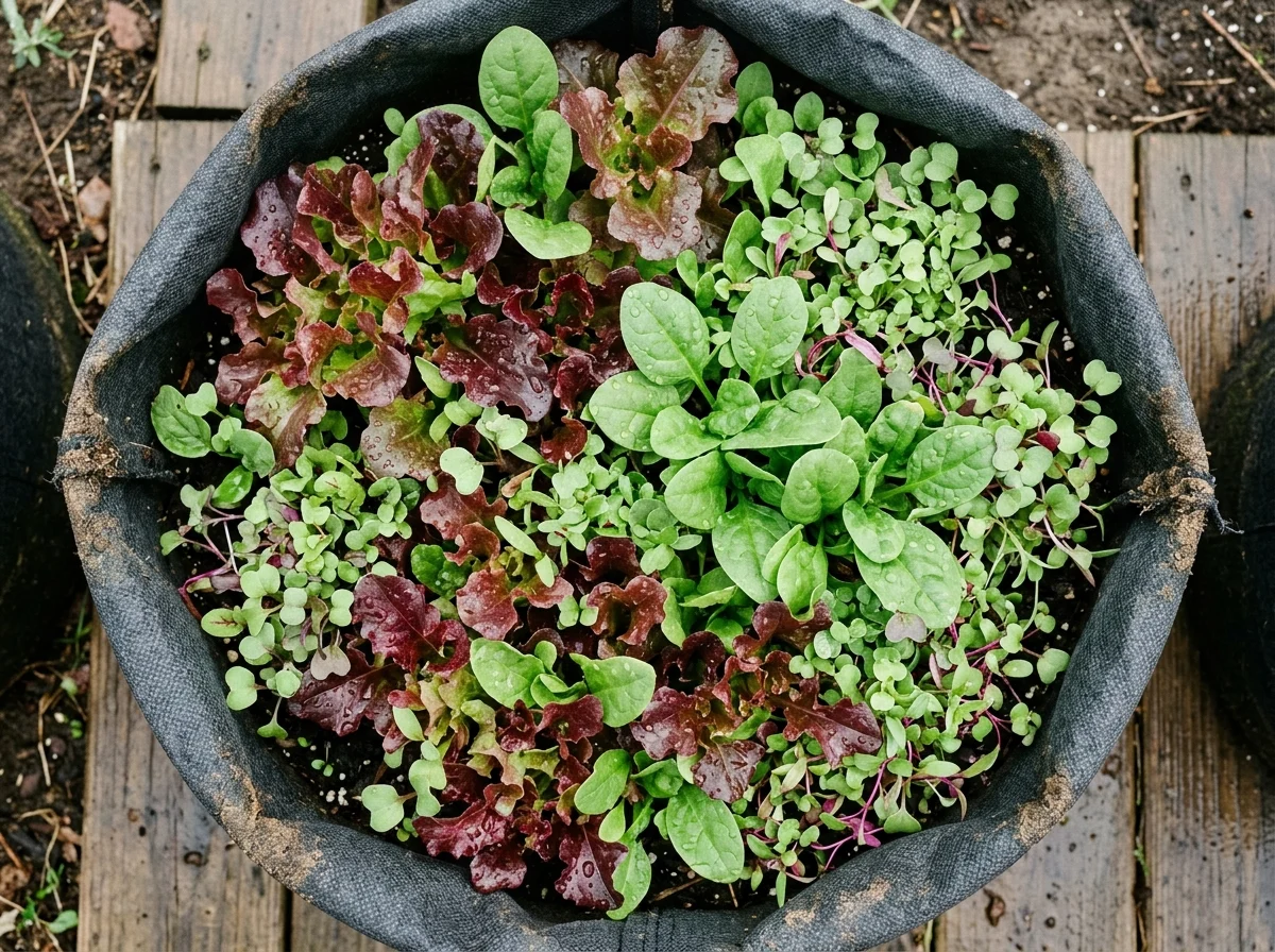 4. Grow Bag Salad and Greens Garden