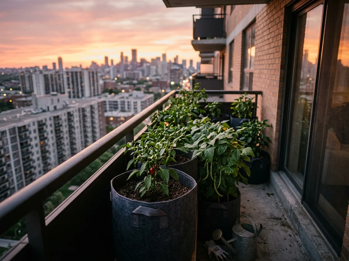 8. Grow Bags for Small-Space Balconies