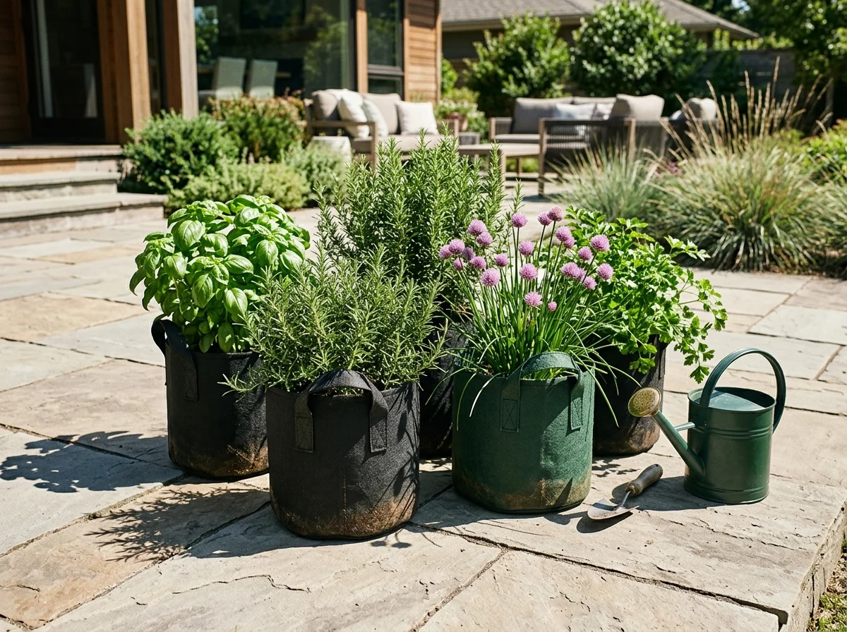 7. Herb Grow Bags for Patios