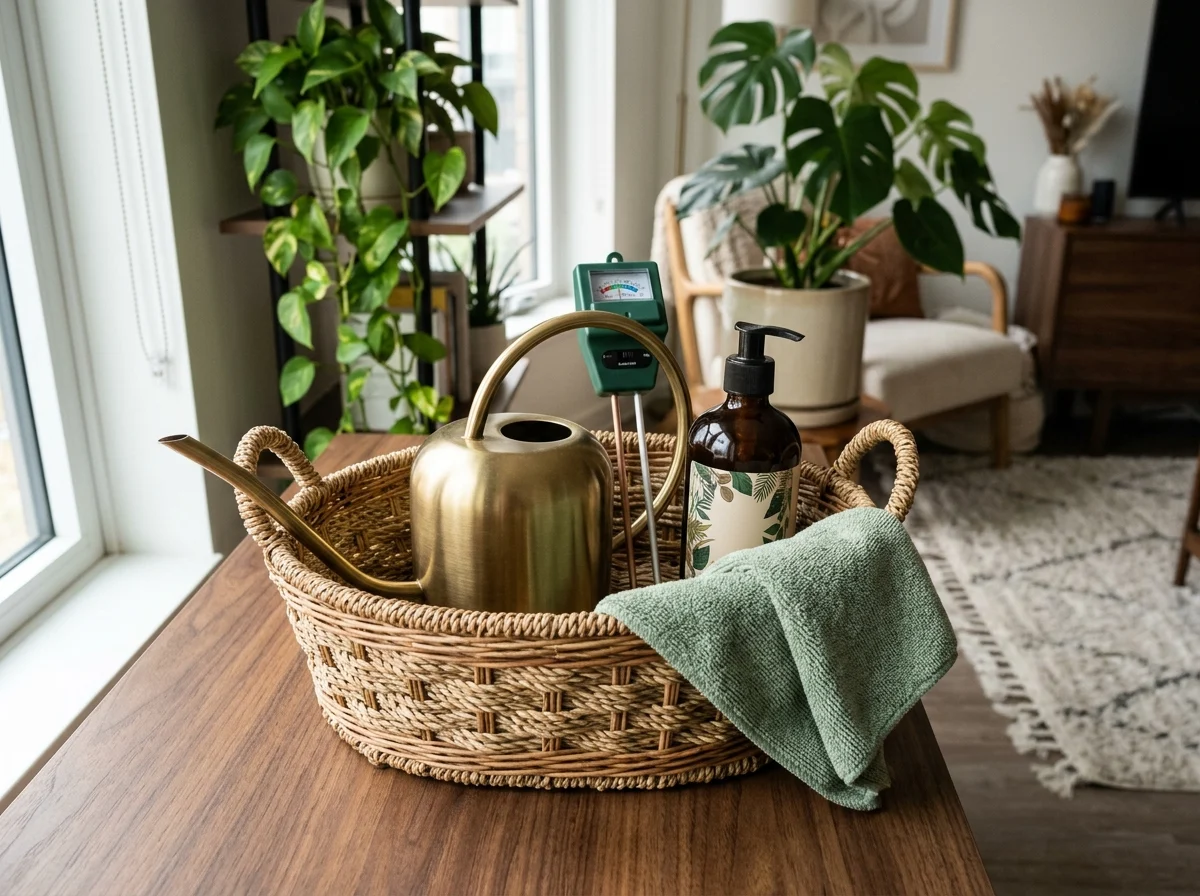 3. Houseplant Care Basket