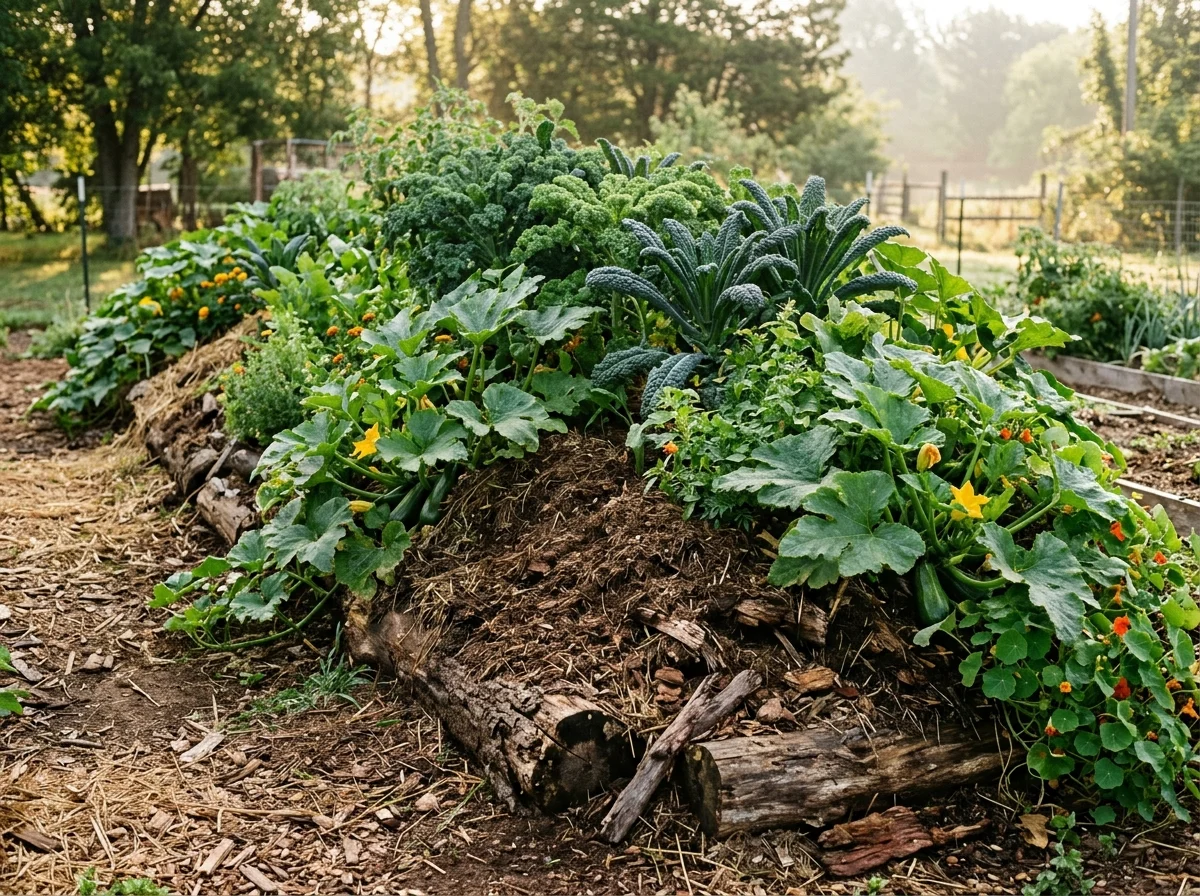 1. Hugelkultur Mound Beds