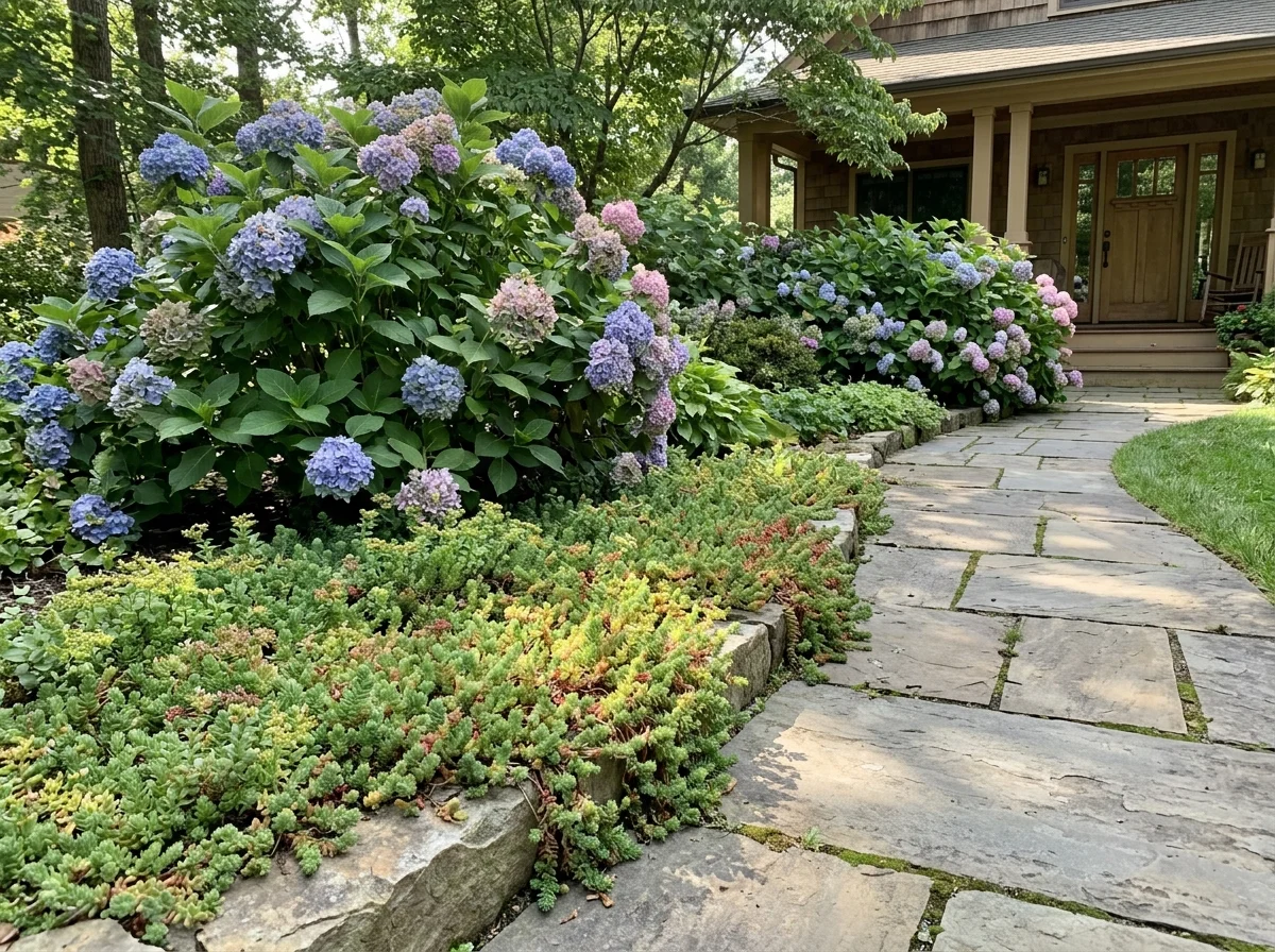 11. Layered Walkway Planting