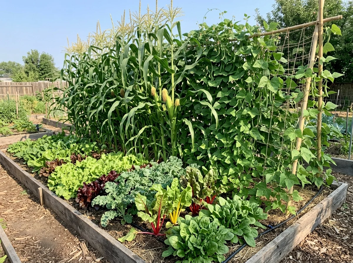 2. Place Tall and Trellised Crops So They Don't Shade Shorter Ones