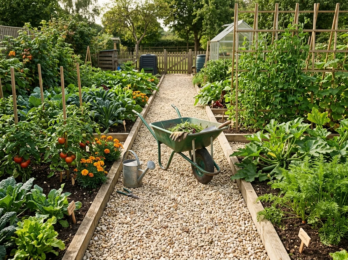 3. Plan Path Widths Before You Build Beds