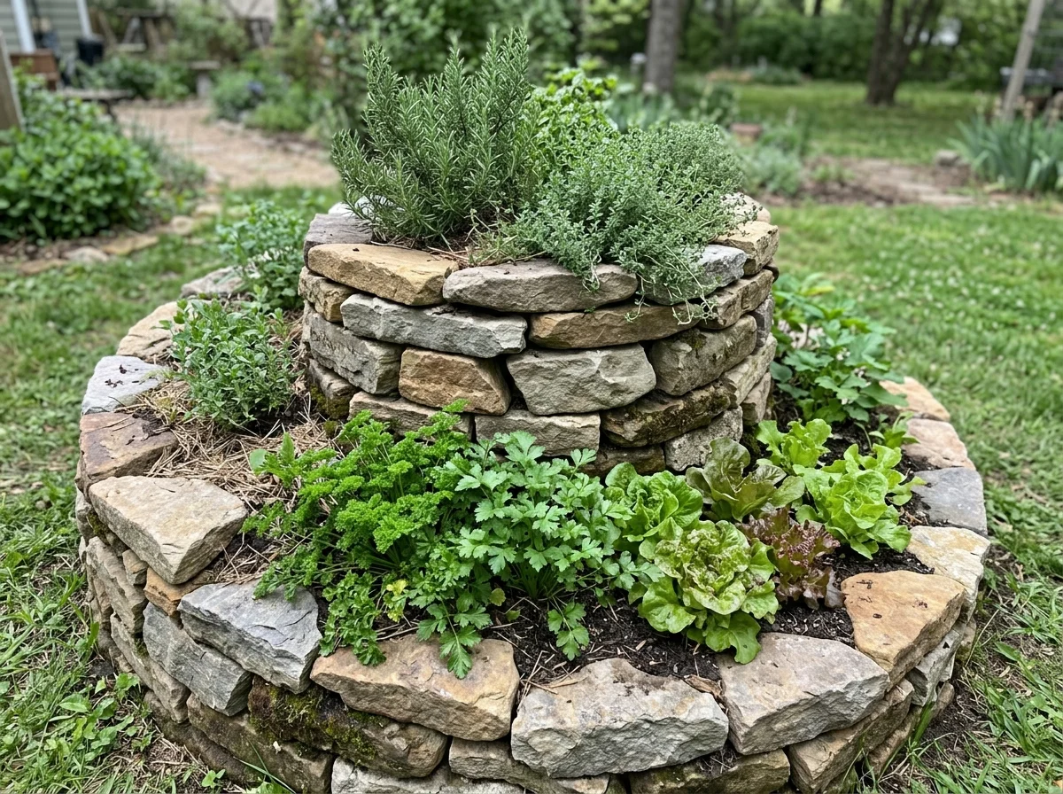 4. Spiral Herb and Vegetable Bed