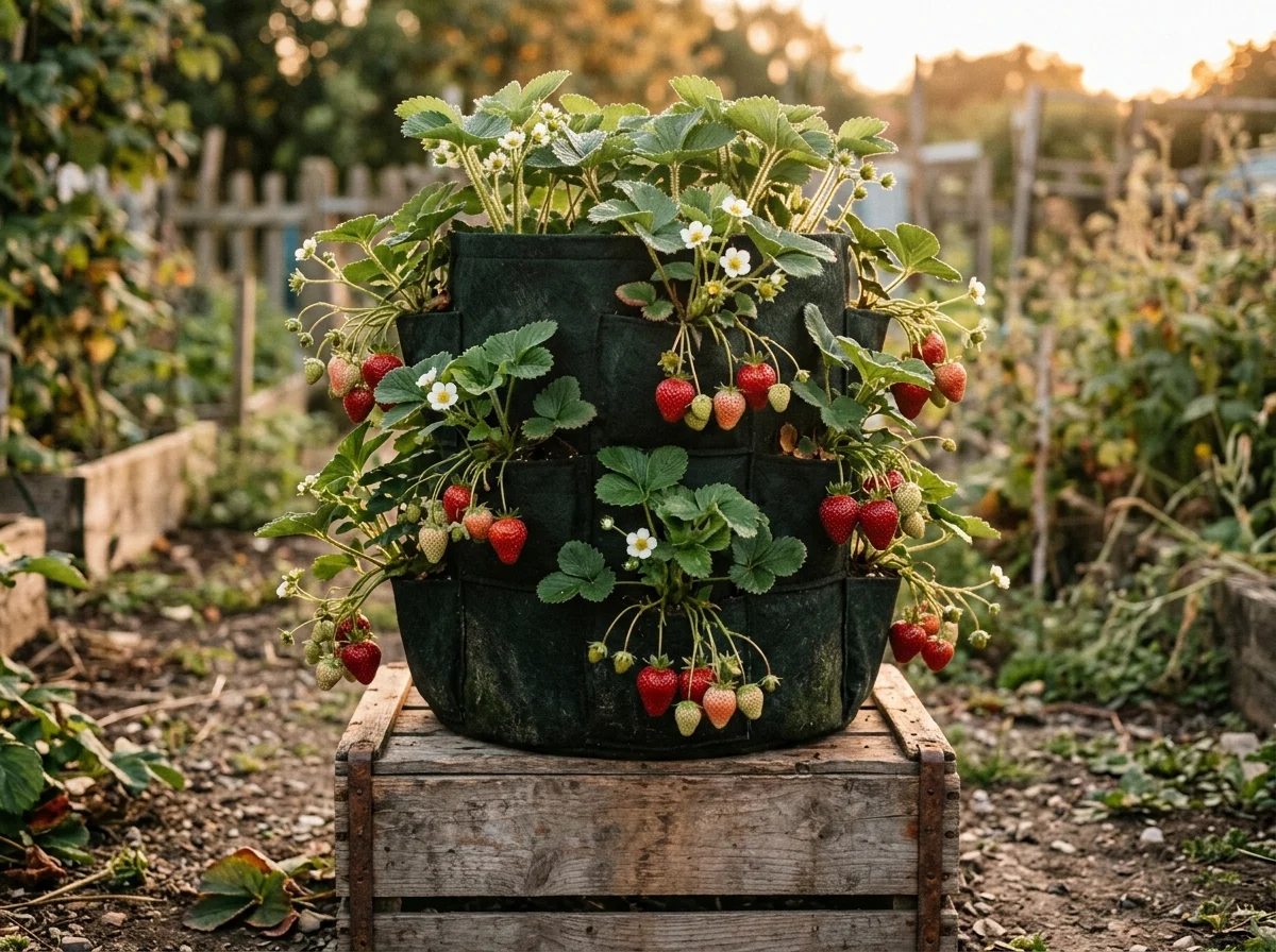 6. Strawberry Grow Bags