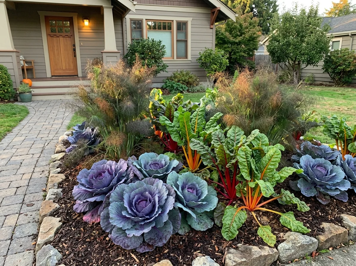 7. Use Ornamental-Grade Vegetables Near the Front of the House