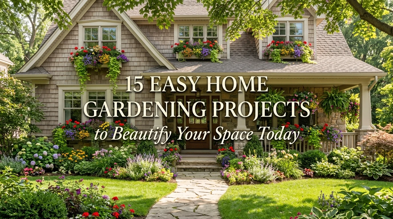 Featured image for 15 Home Gardening Ideas Anyone Can Try