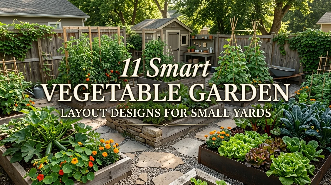 Featured image for 11 Vegetable Garden Layout Design Ideas for Small Yards