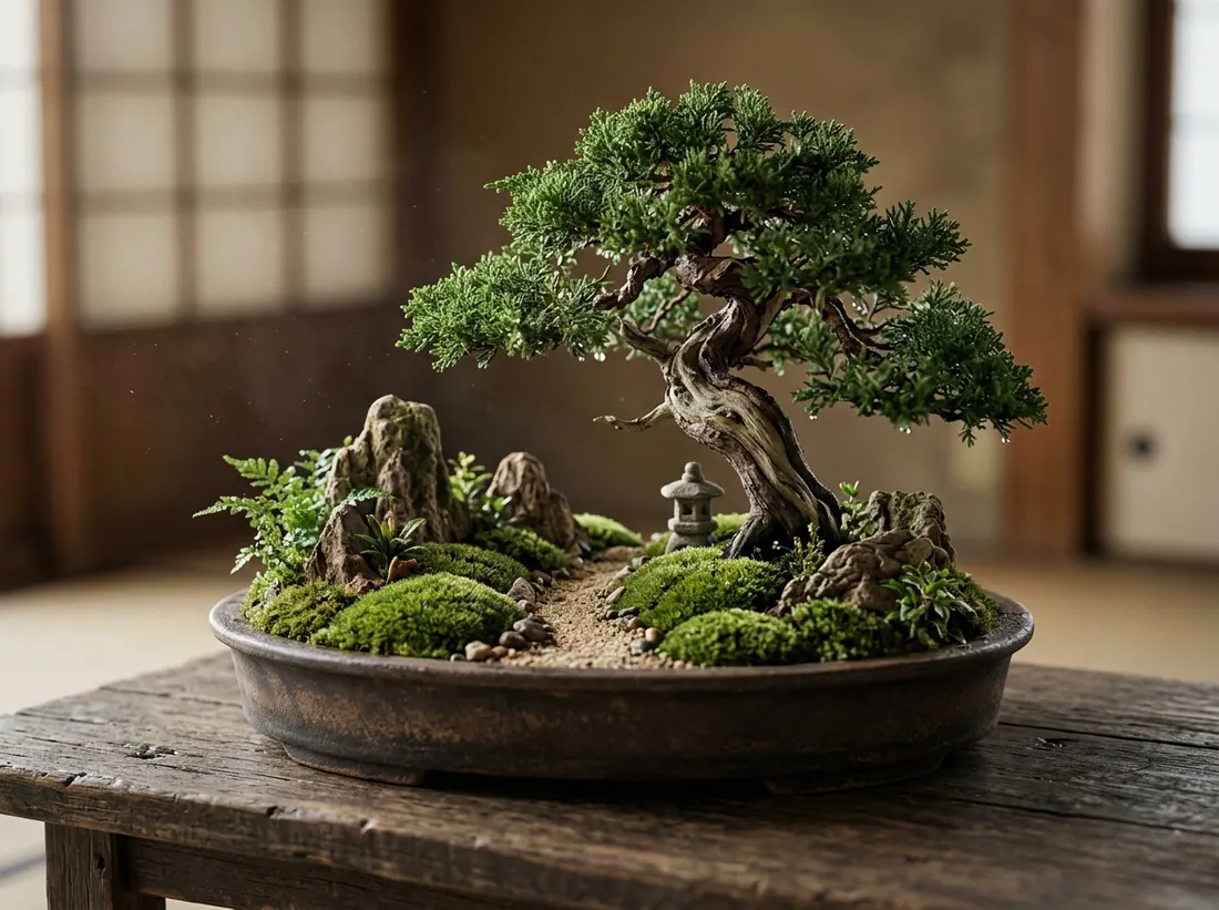 Bonsai-Style Mini Tree Dish Garden