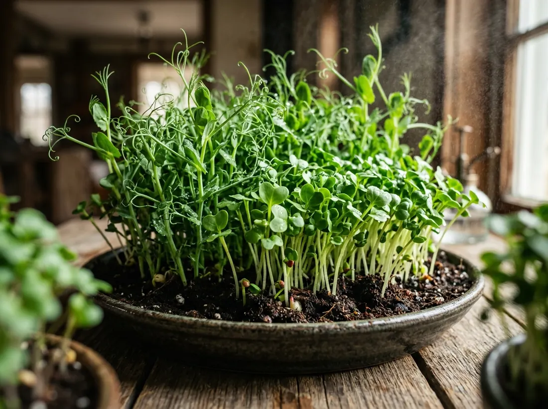 Edible Microgreens Dish Garden