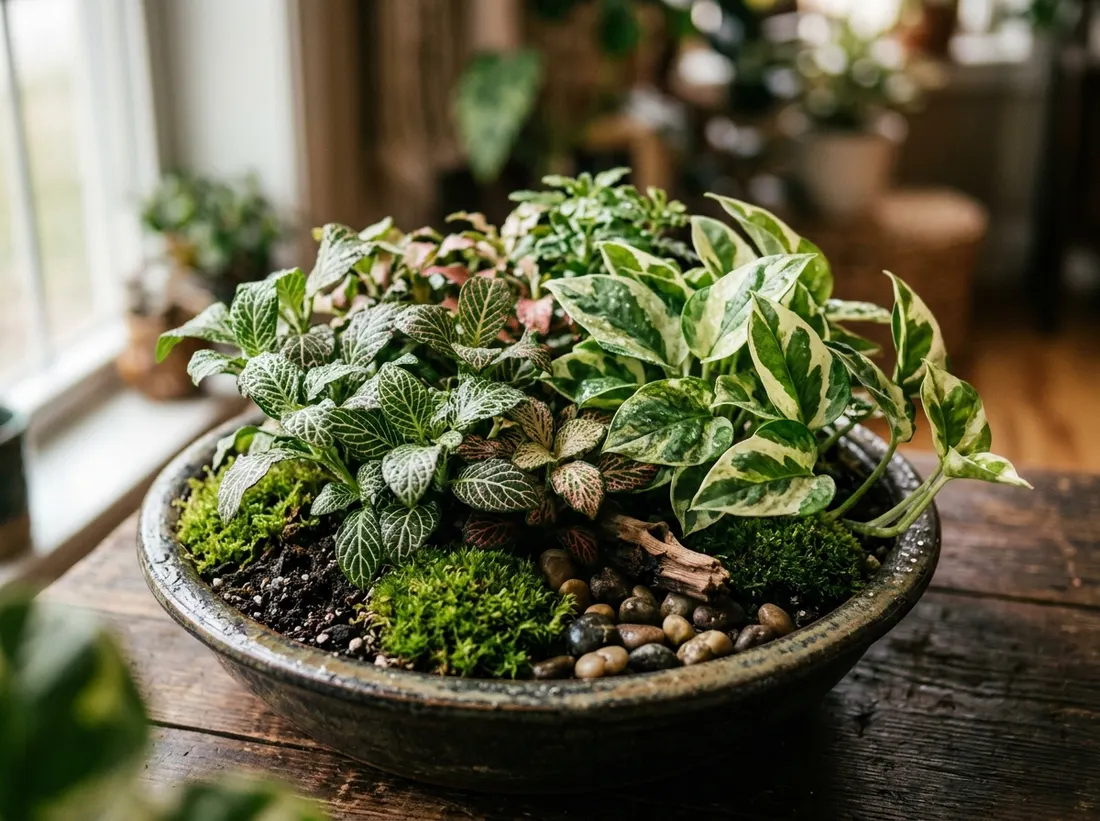 Tropical Foliage Dish Garden