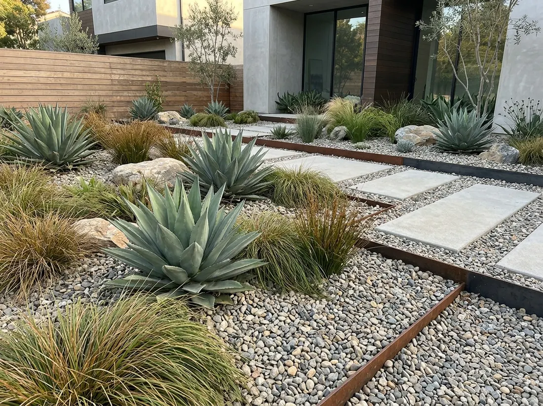 A Gravel Garden with Structural Plants