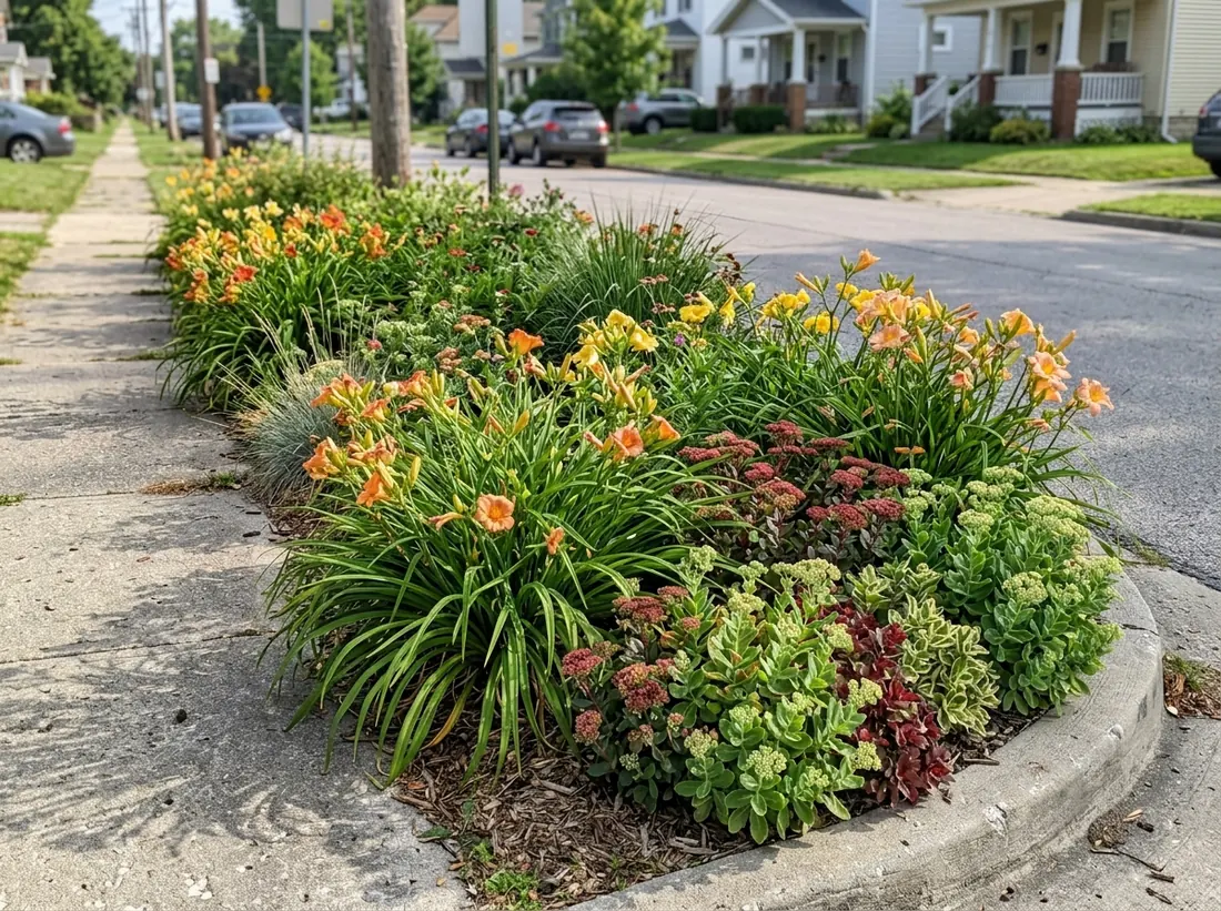 A Mailbox-Free Roadside Planting Strip