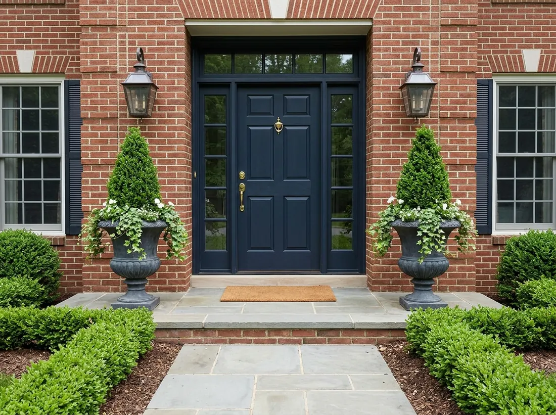 A Symmetrical Formal Entry Garden