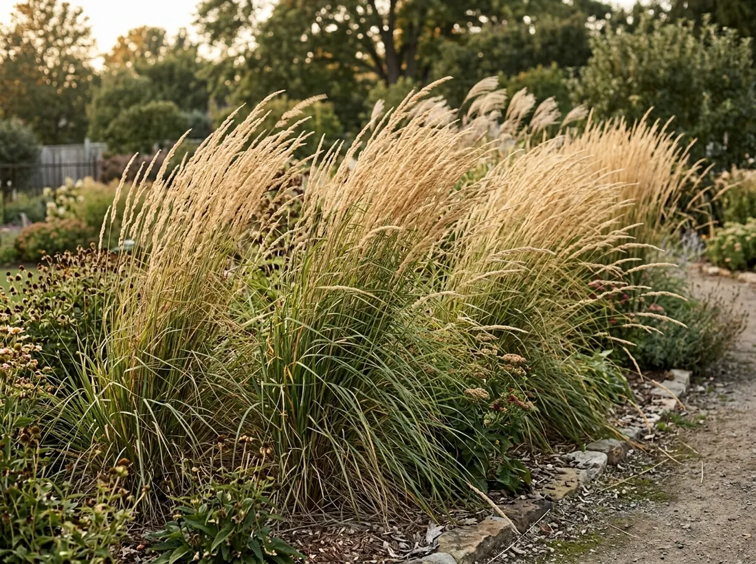 An Ornamental Grass Border
