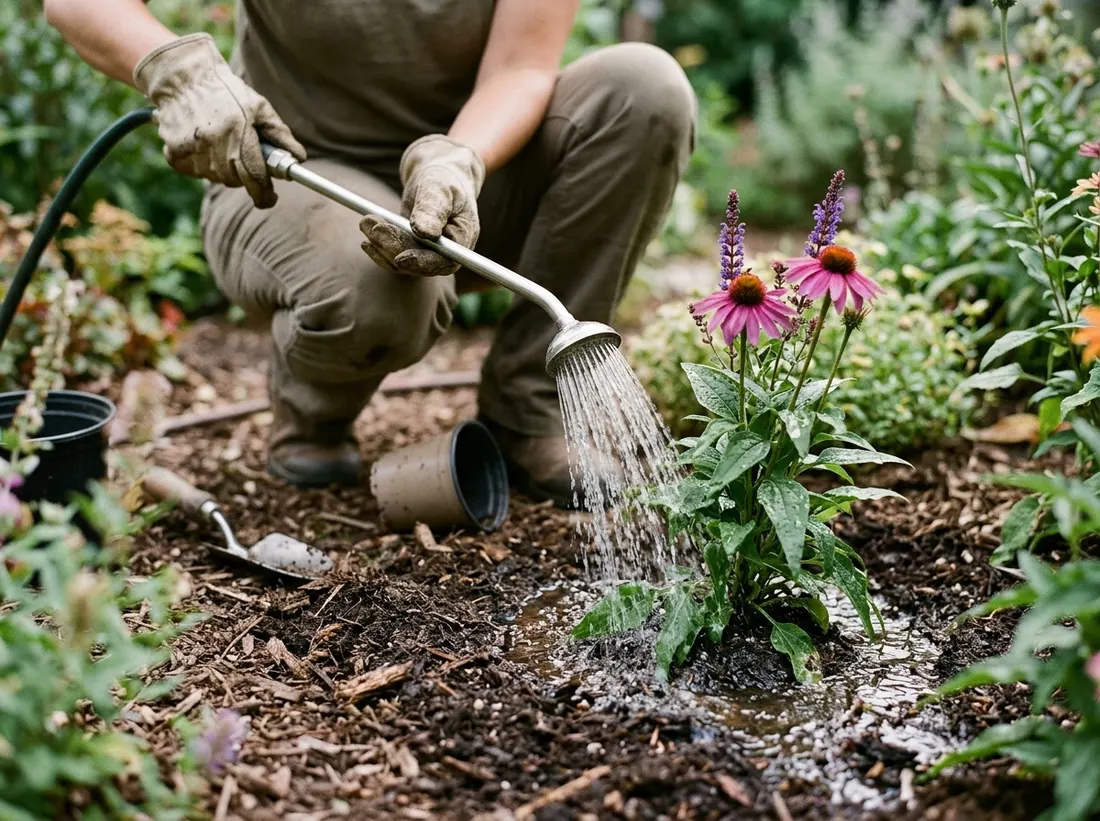 Water Deeply After Planting and Through Establishment