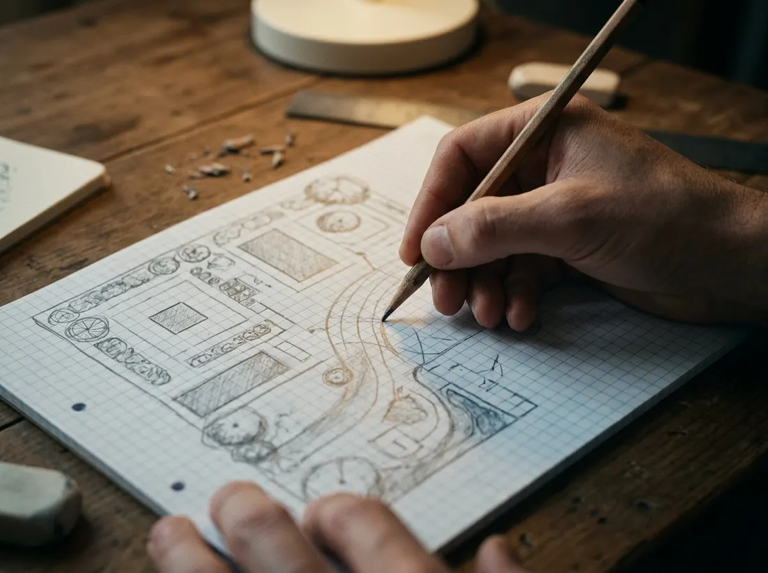 Sketch a Rough Layout on Paper