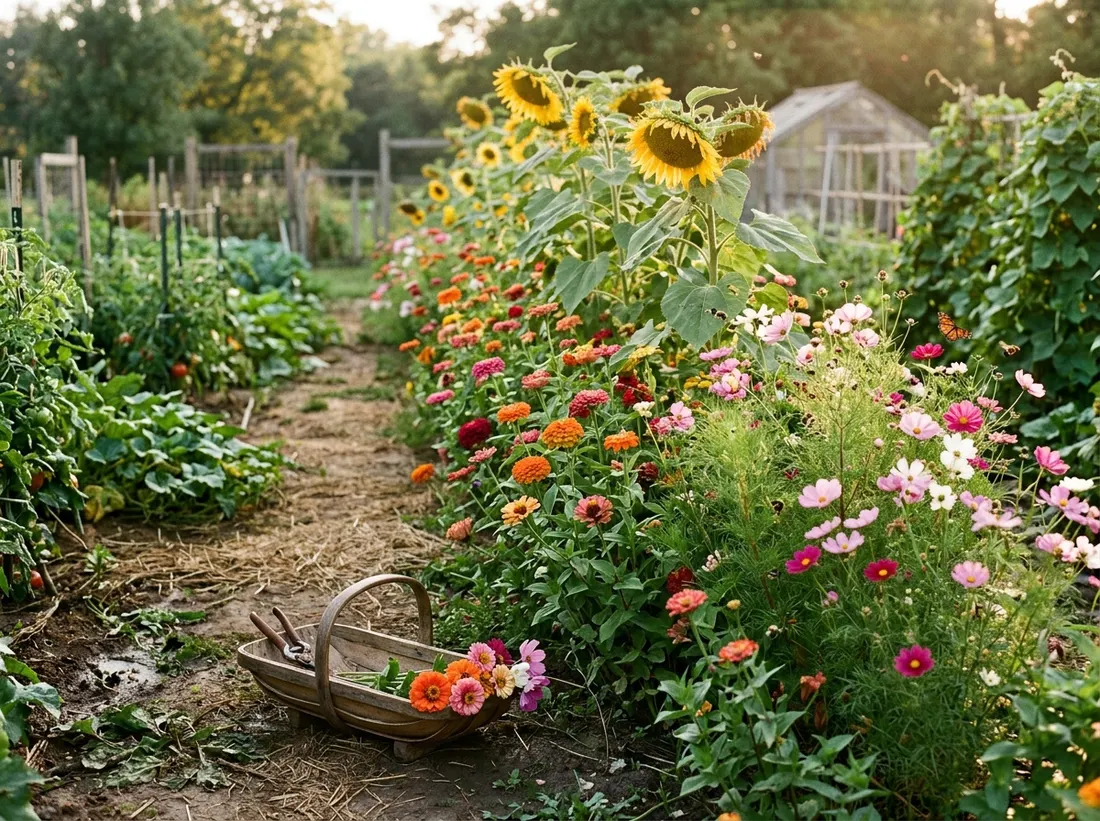 Add a Cut Flower Row for Pollinators and Cutting