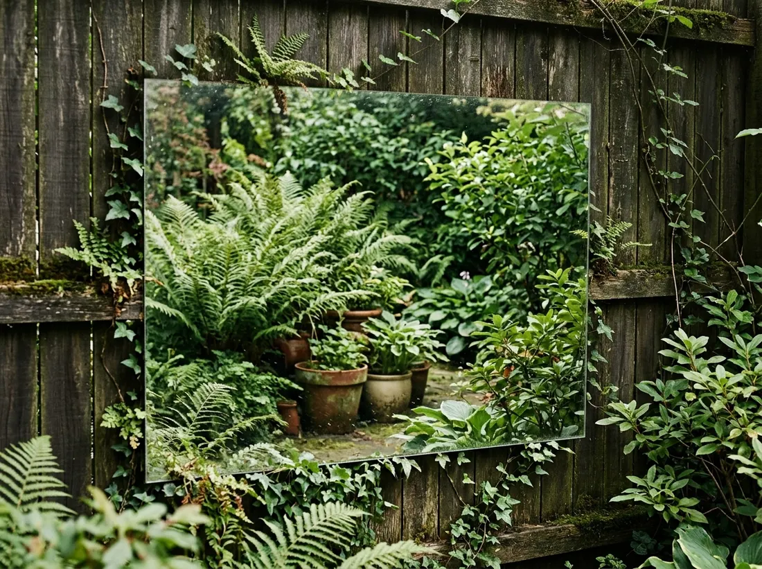 Add a Mirror to Make a Small Garden Feel Bigger