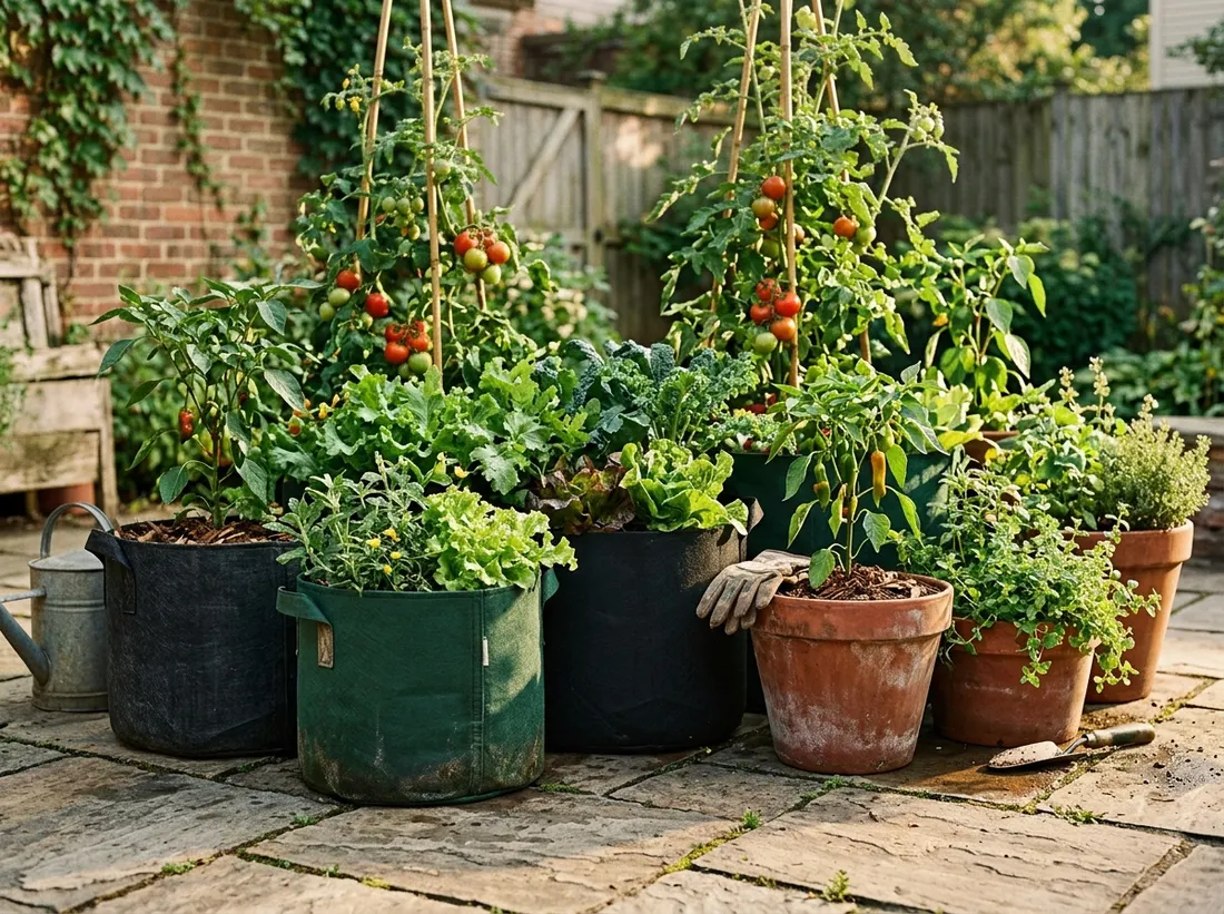 Go With Grow Bags or Containers on a Patio