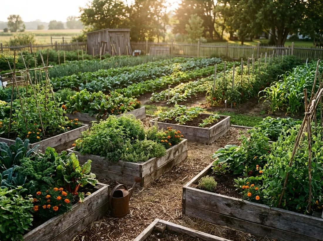 Mix Raised Beds and In-Ground Rows