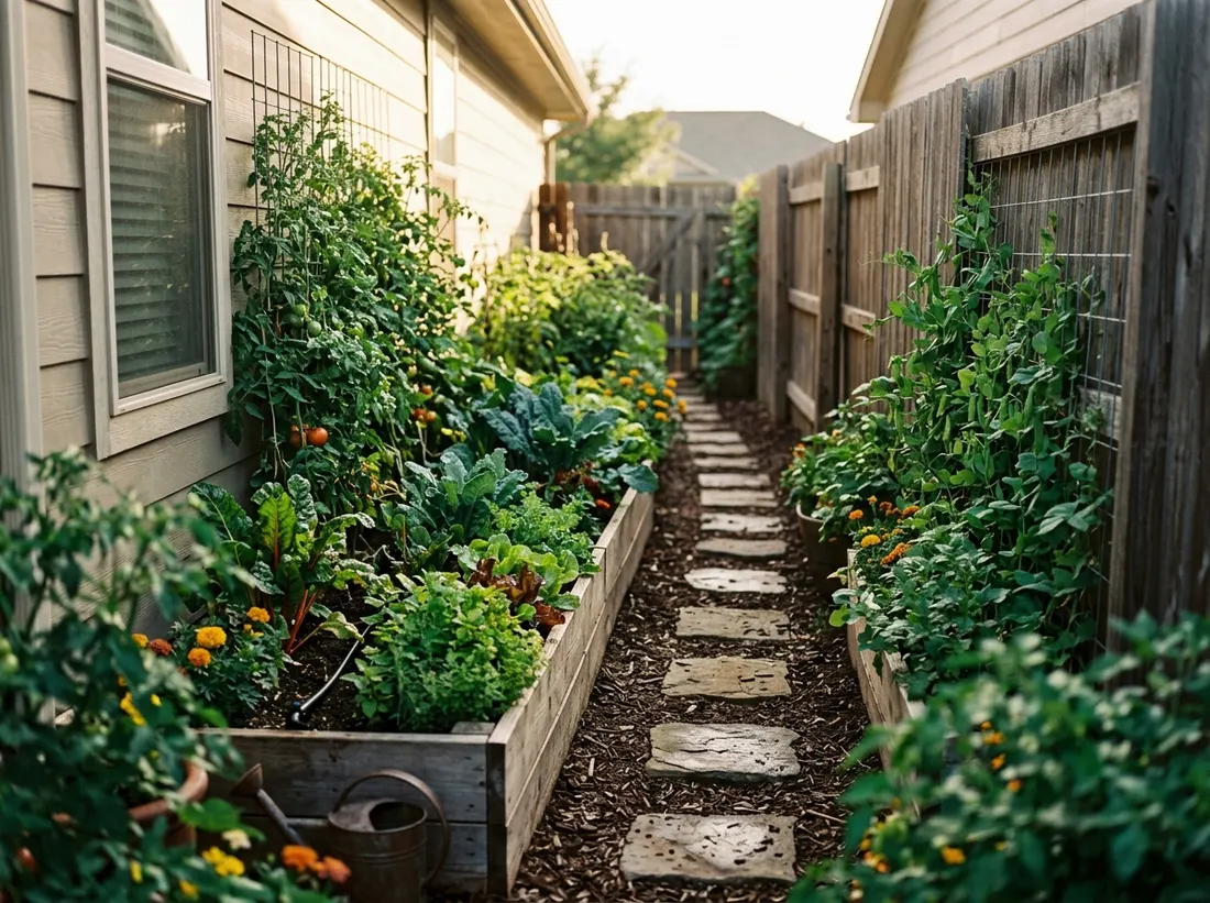 Plan a Narrow Side-Yard Layout