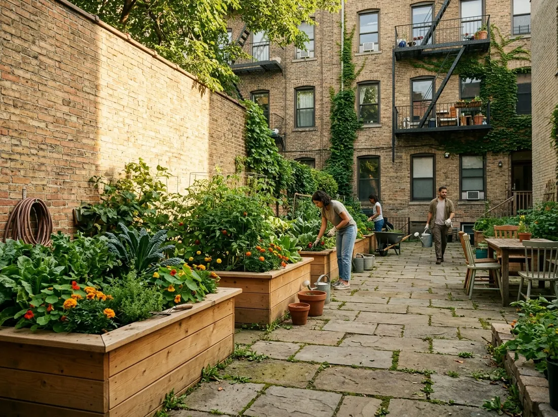 Grow Food in a Shared Courtyard or Common Area